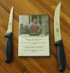 Forschner 5 Inch Boning Knife AND Forschner 8 Inch Breaking Knife AND Our Knife Sharpening DVD - Click on the Photo to enlarge