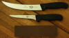 Forschner 5 Inch Boning Knife, Forschner 8 Inch Breaking Knife AND Norton Combination Sharpening Stone - Click on the Photo to enlarge