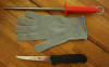 Forschner 5 Inch Boning Knife AND Granton Steel AND Polar Bear Large Cut Reistant Glove - Click on the Photo to enlarge