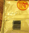 Back side of Bag of AC Legg #10 Pork Sausage Seasoning showing the Number 10.