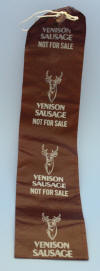 Venison Sausage Casing Pre-Printed Mahogany Color - Click On The Photo To Enlarge