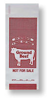 Ground Beef Poly Freezer Bag - 1 lb. Size