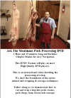 Pork Processing DVD and Videotape.  How to video on cutting and wrapping pork