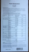 Thermometer Back Panel with Cooking Instruction Temperatures