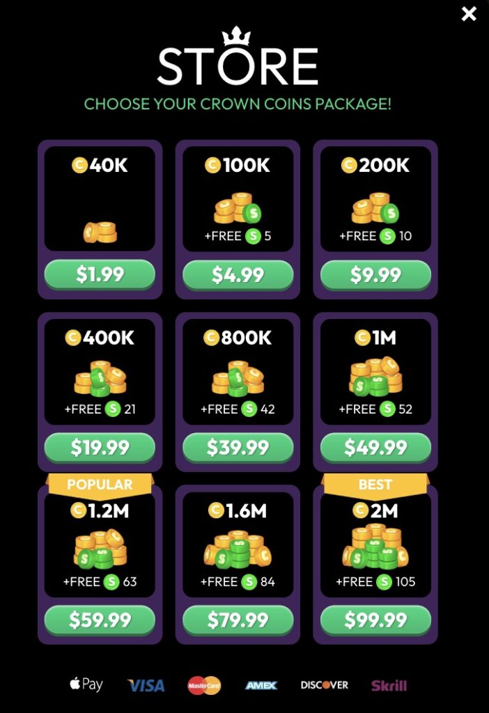 Crown Coins Store